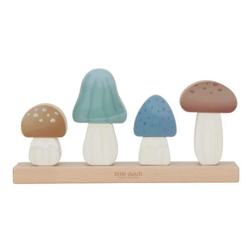 Puzzle champignons à empiler en bois - Forest Friends