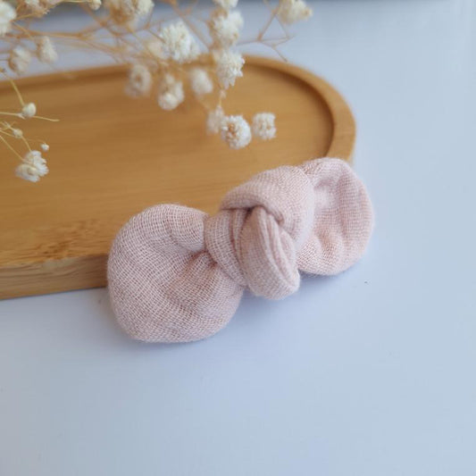 Noeud en gaze de coton - Nude