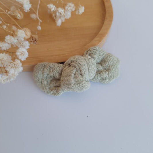 Noeud en gaze de coton - Amande