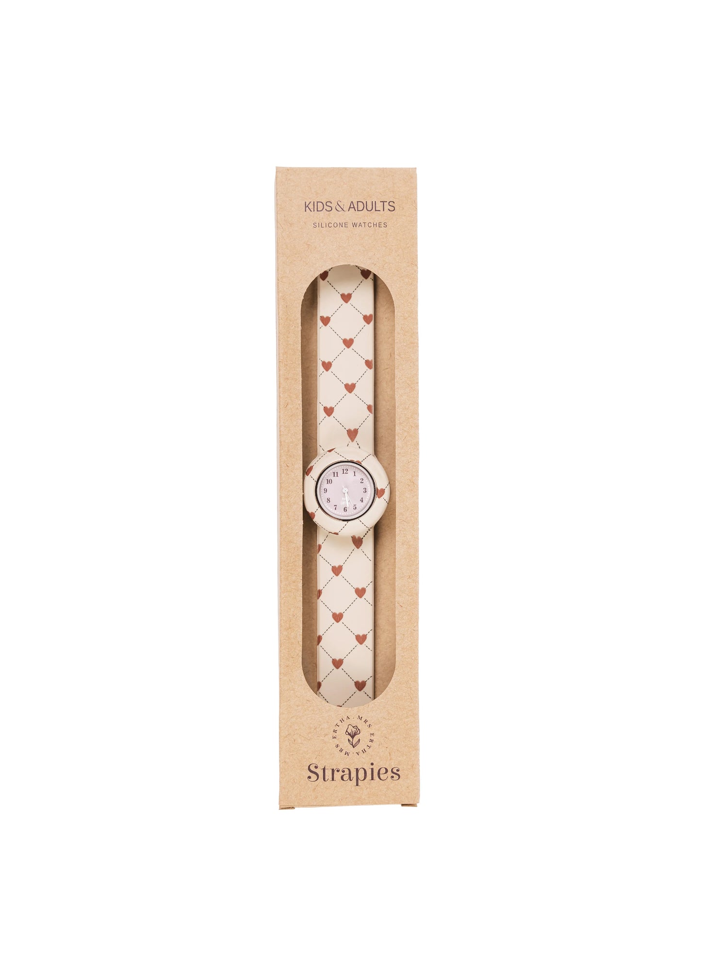 Montre en silicone enfants & adultes - Coeurs