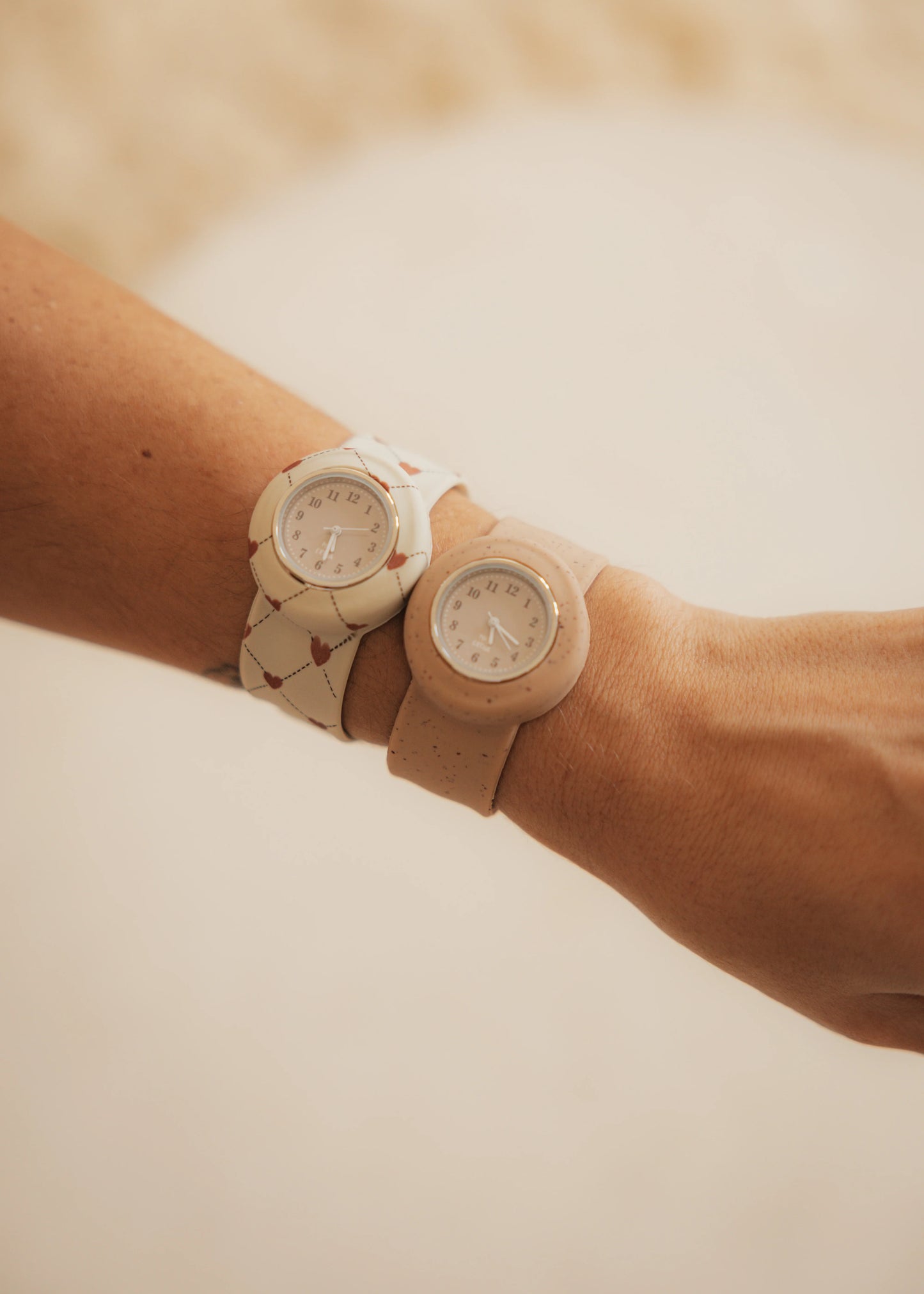 Montre en silicone enfants & adultes - Coeurs