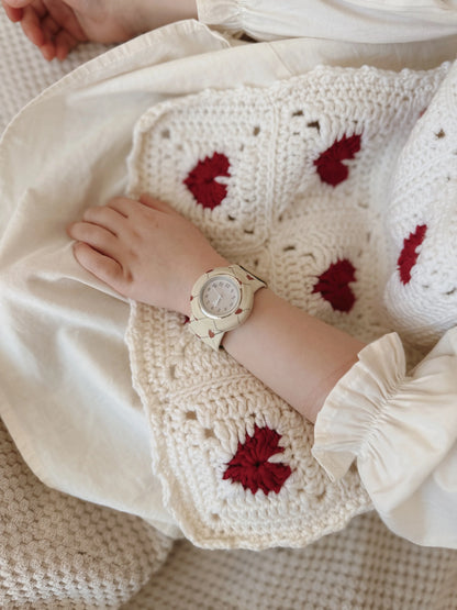 Montre en silicone enfants & adultes - Coeurs